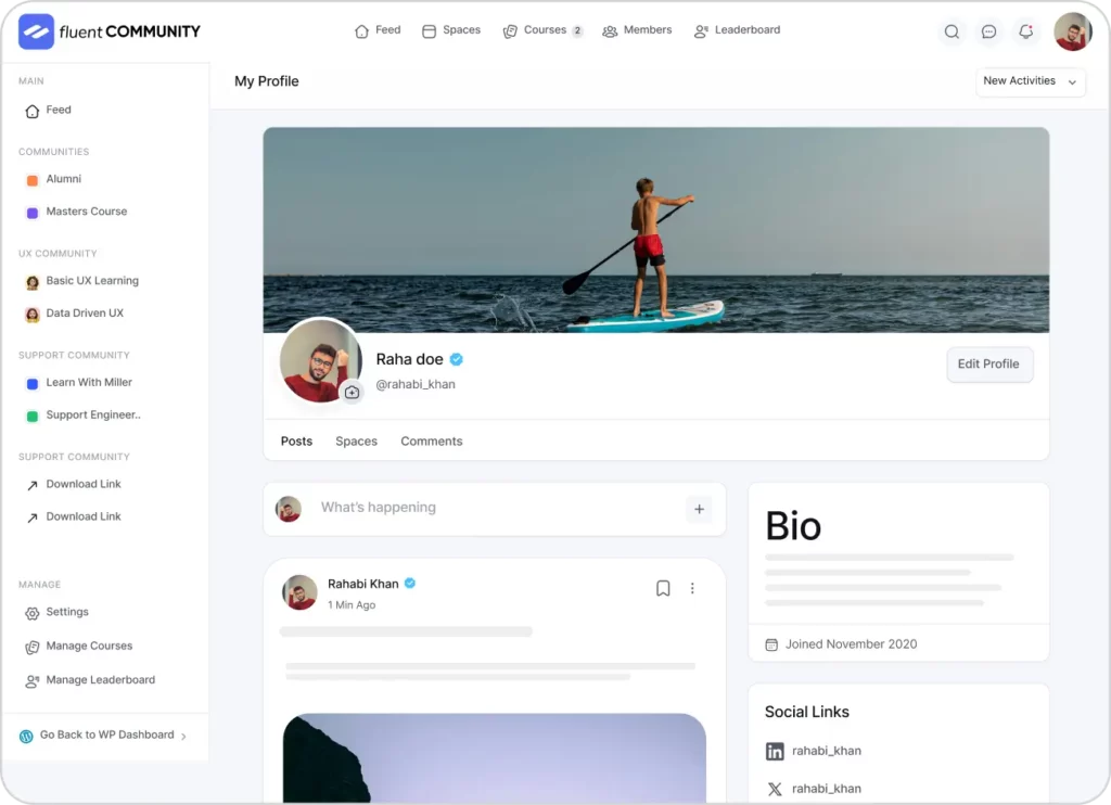 FluentCommunity is your own social media platform