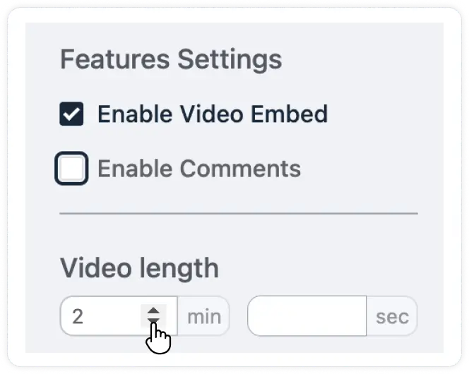 Custom Video Length