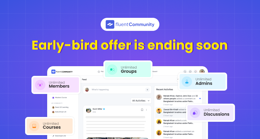 FluentCommunity early-bird deal