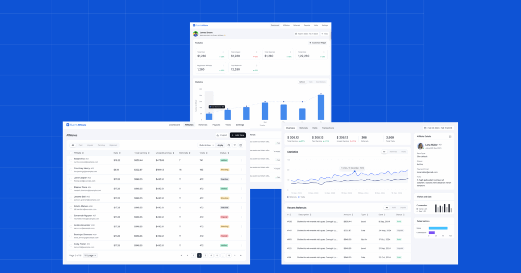 FluentAffiliate sneak peek, wordpress affiliate management