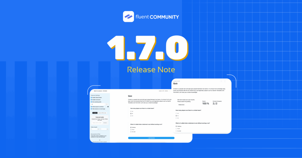 FluentCommunity version 1.7.0