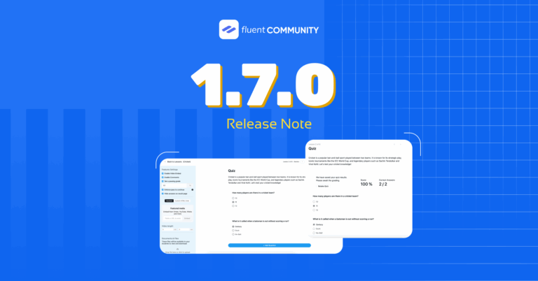 FluentCommunity version 1.7.0