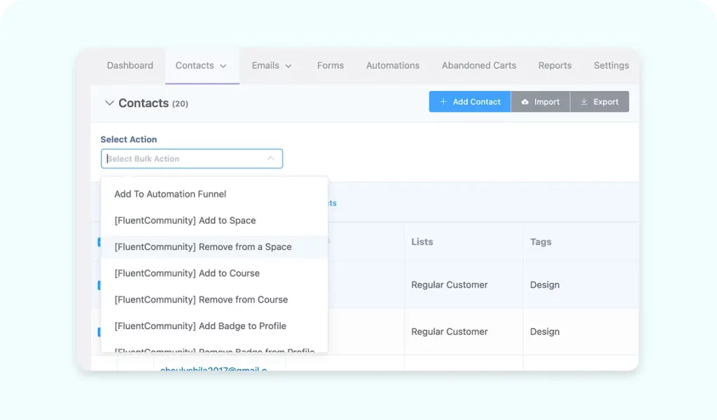 Smoothly Add Contacts to Your Community