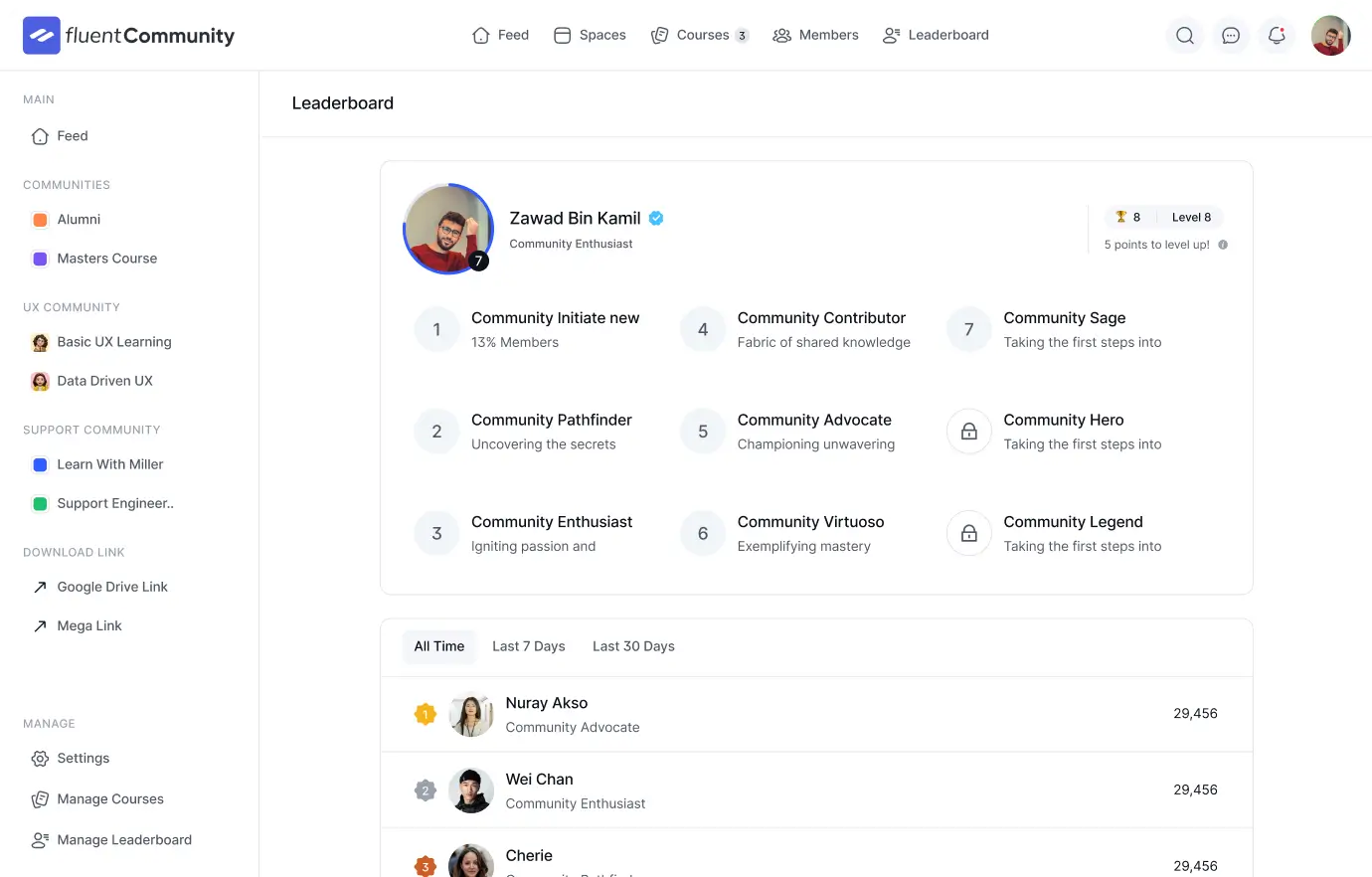 FluentCommunityLeaderboard