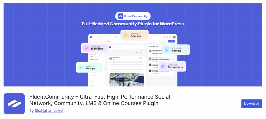 FluentCommunity, WordPress community-building plugin