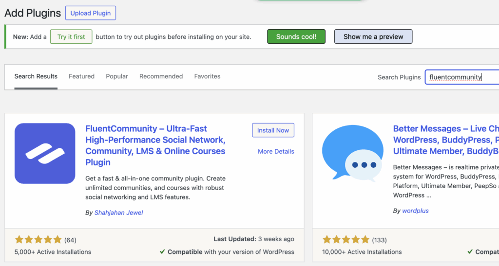 install FluentCommunity, WordPress, WordPress dashboard