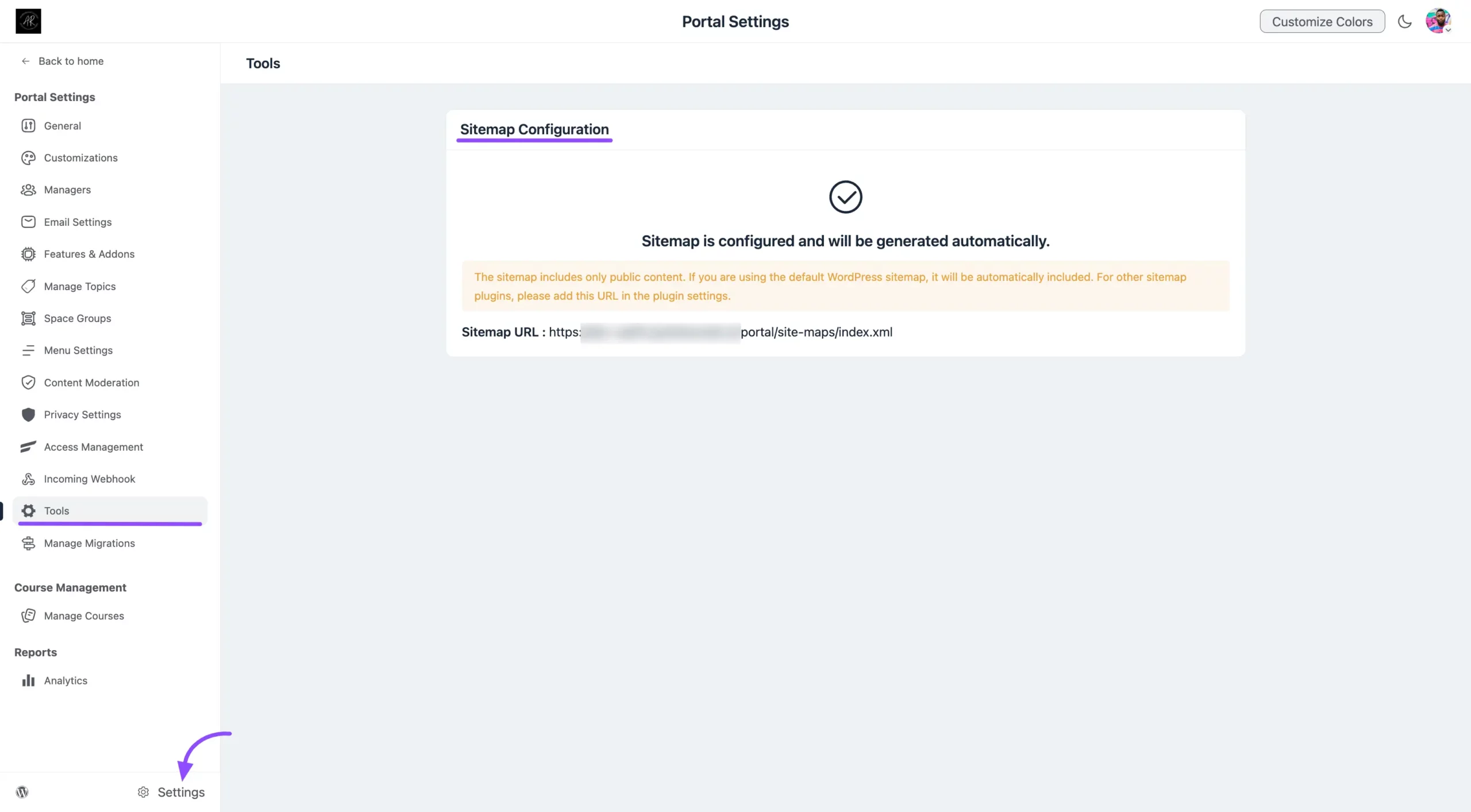 Generating Sitemap