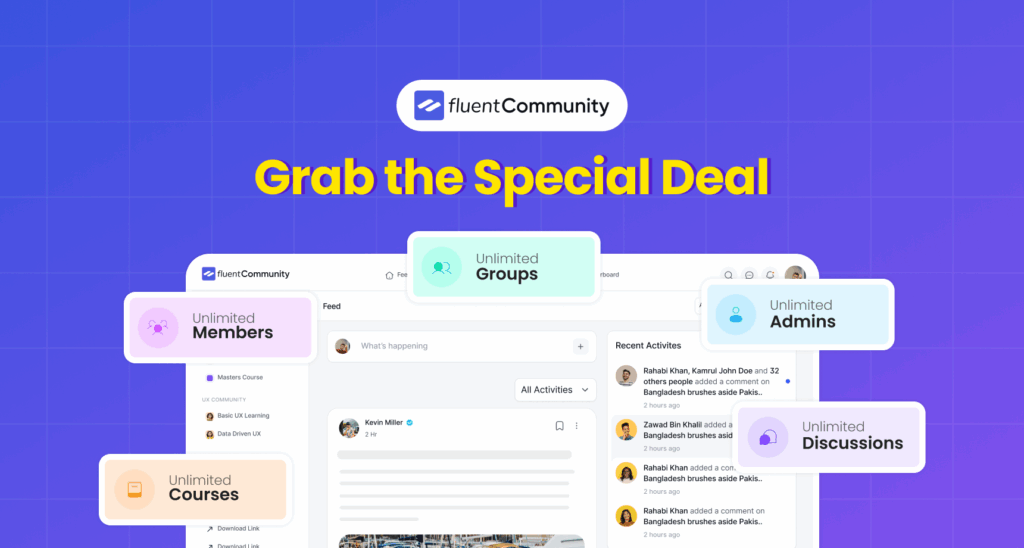 FluentCommunity special discount