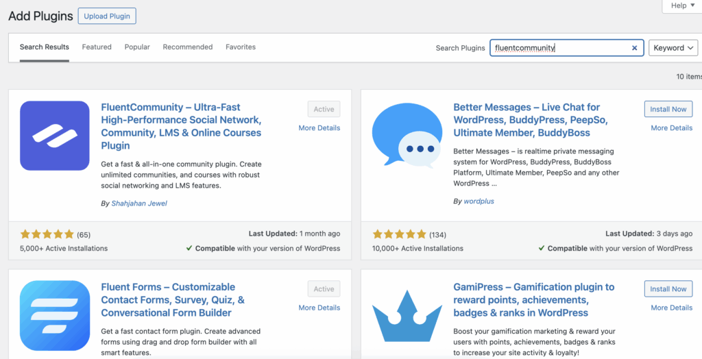 wordpress membership plugin free, fluentcommunity