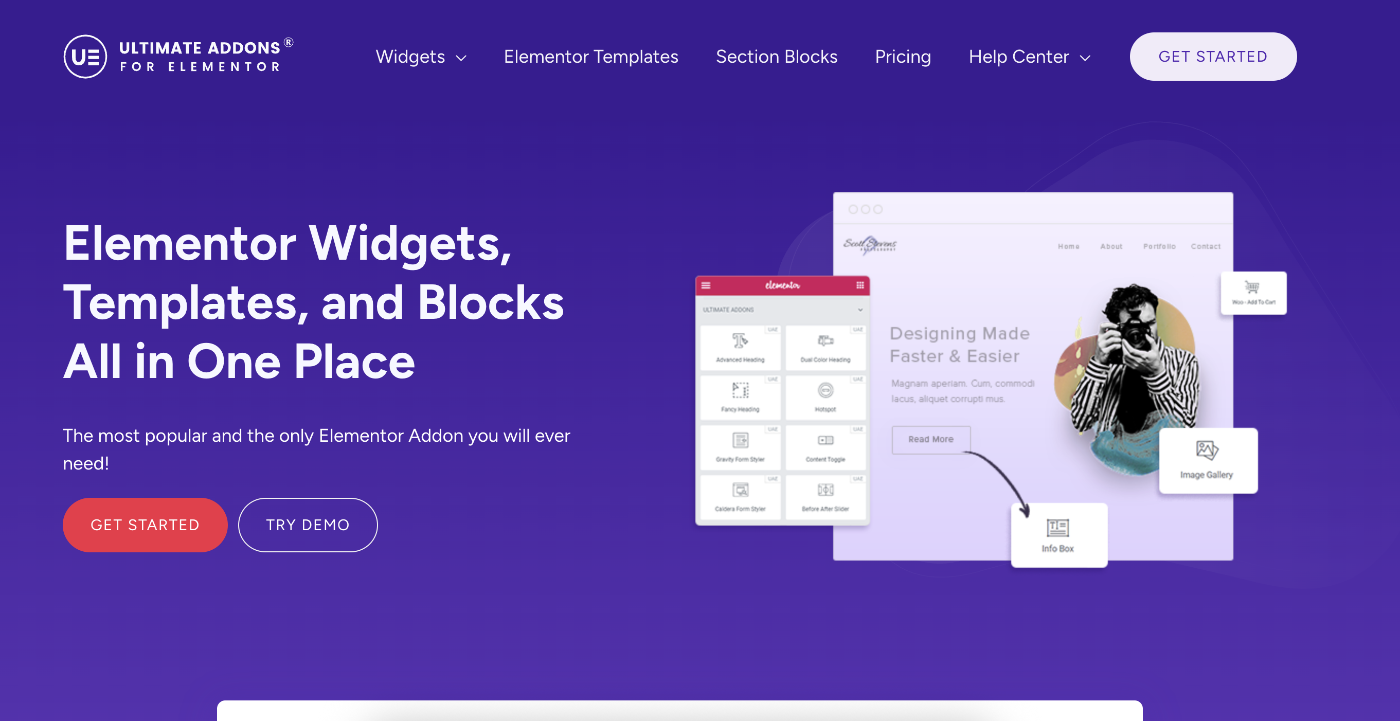 ultimate addons for elementor