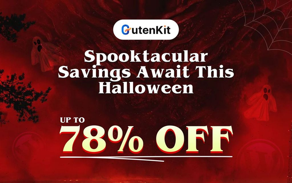 GutenKit, WordPress Halloween deals