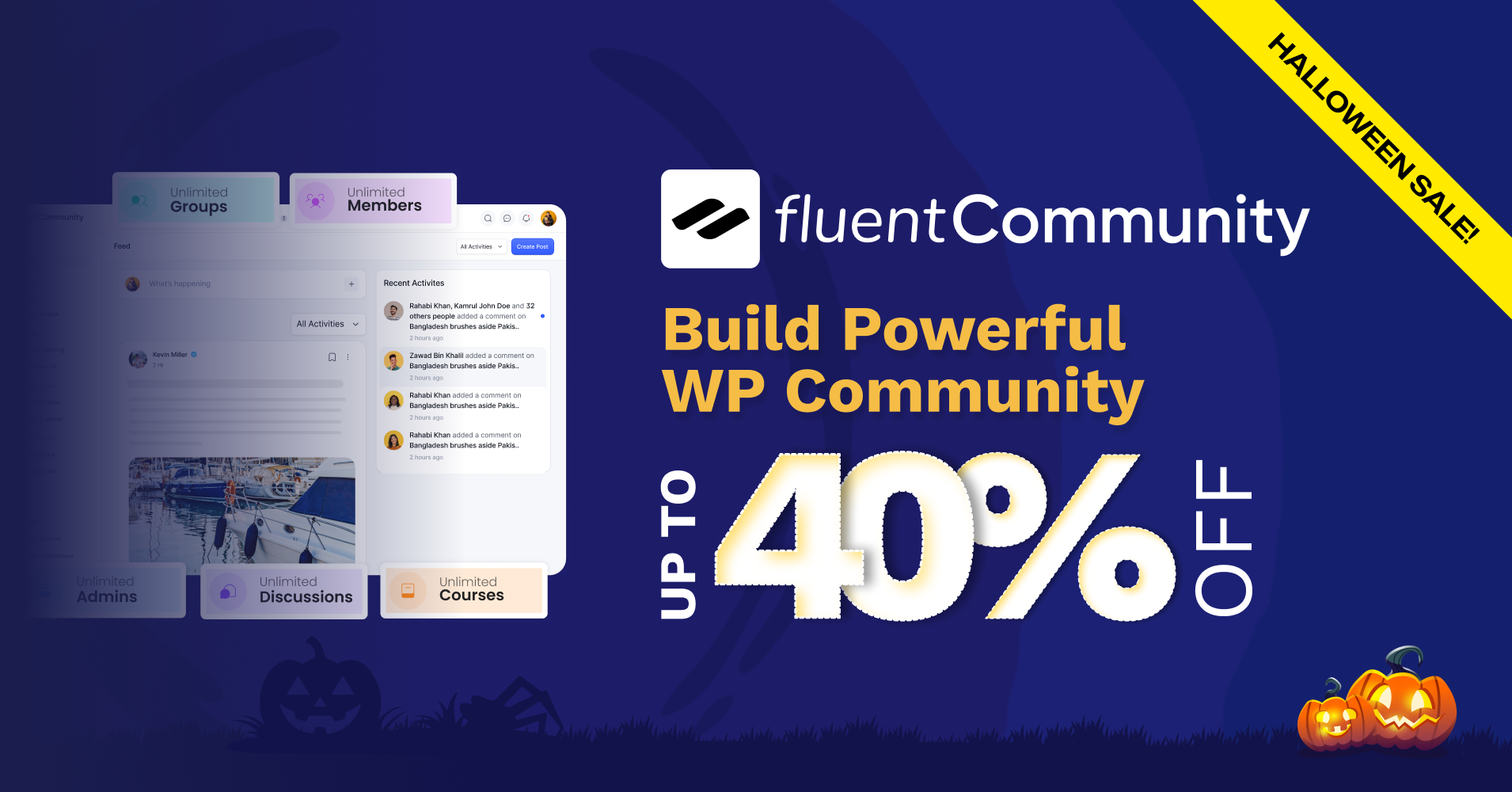 FluentCommunity Halloween deal