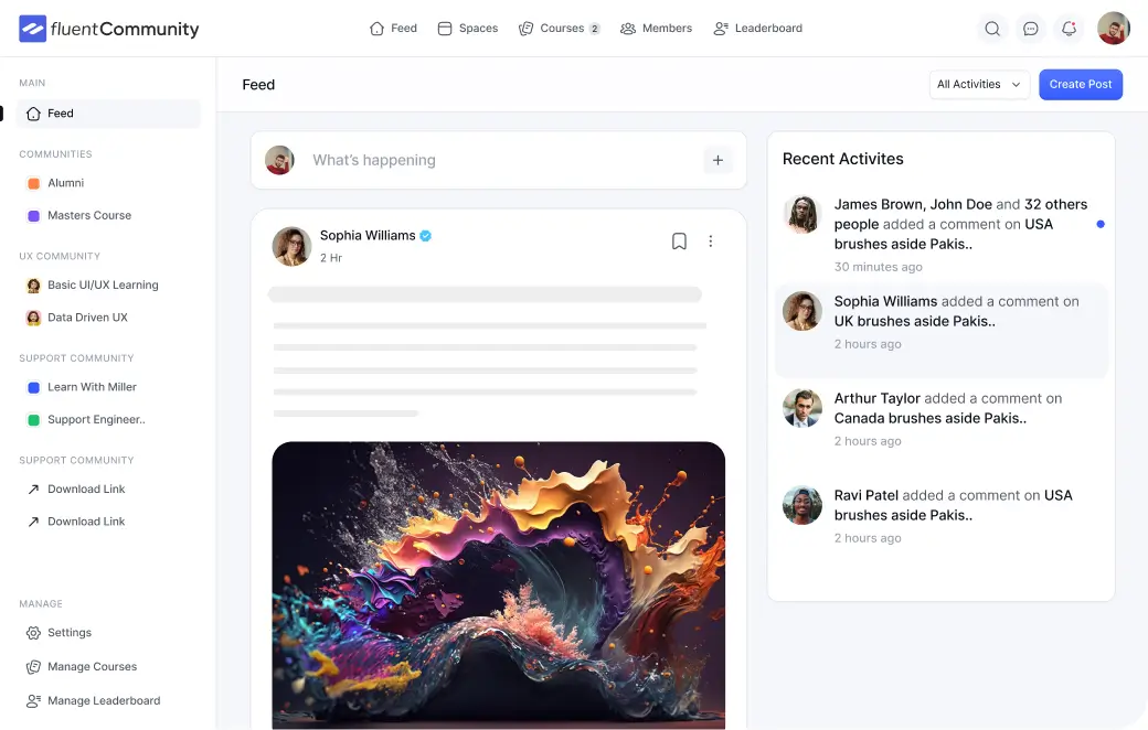 FluentCommunity Feed
