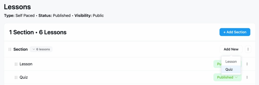 quiz module, FluentCommunity, WordPress