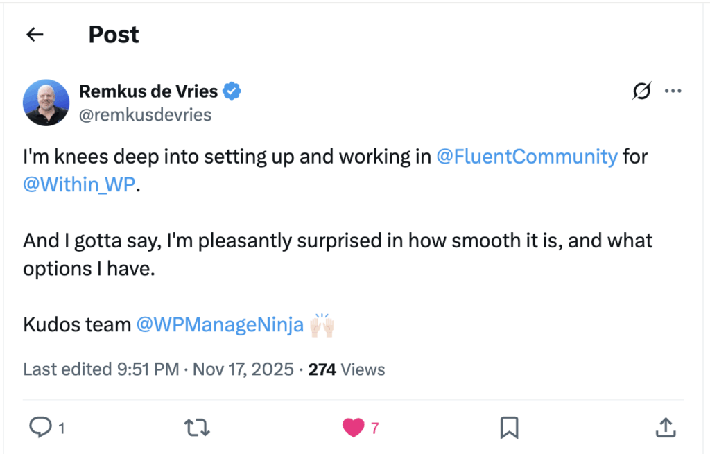 review, fluentcommunity, wordpress