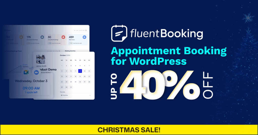 FluentBooking, Christmas sale