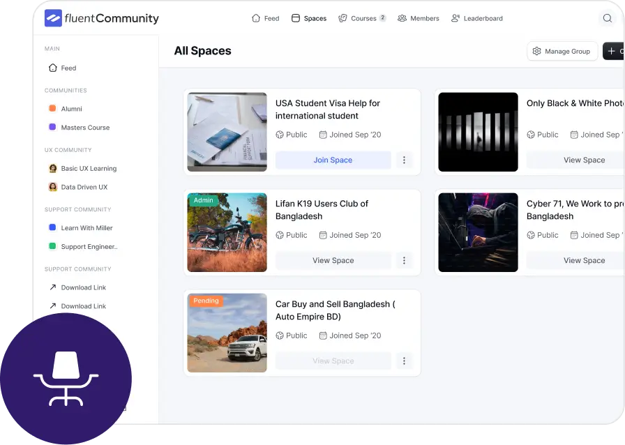 FluentCommunity for Workplace