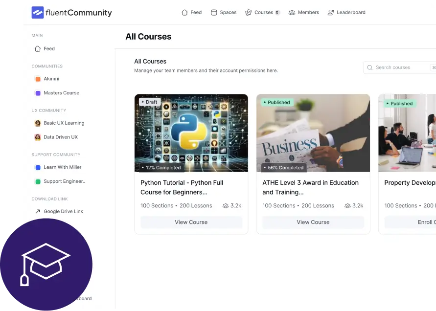 Fluent Community for education