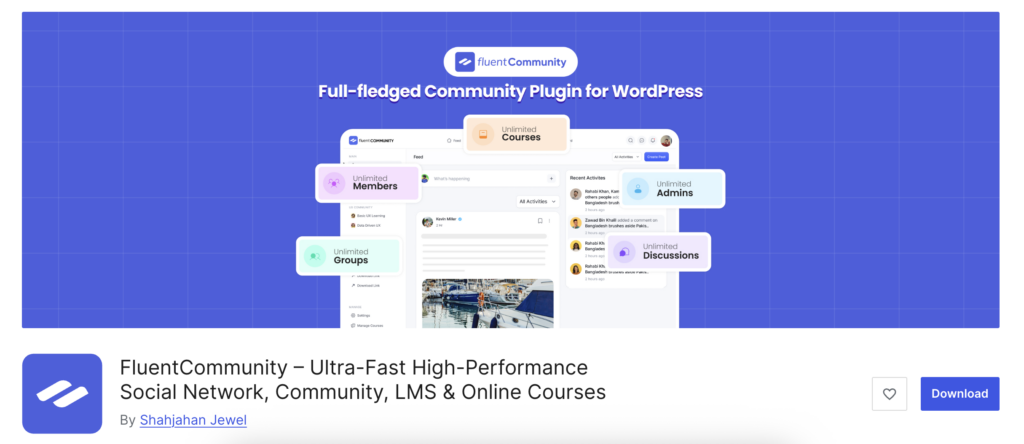 fluentcommunity, wordpress