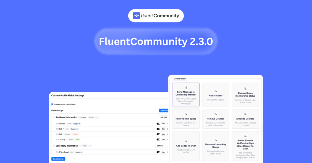 FluentCommunity 2.3.0