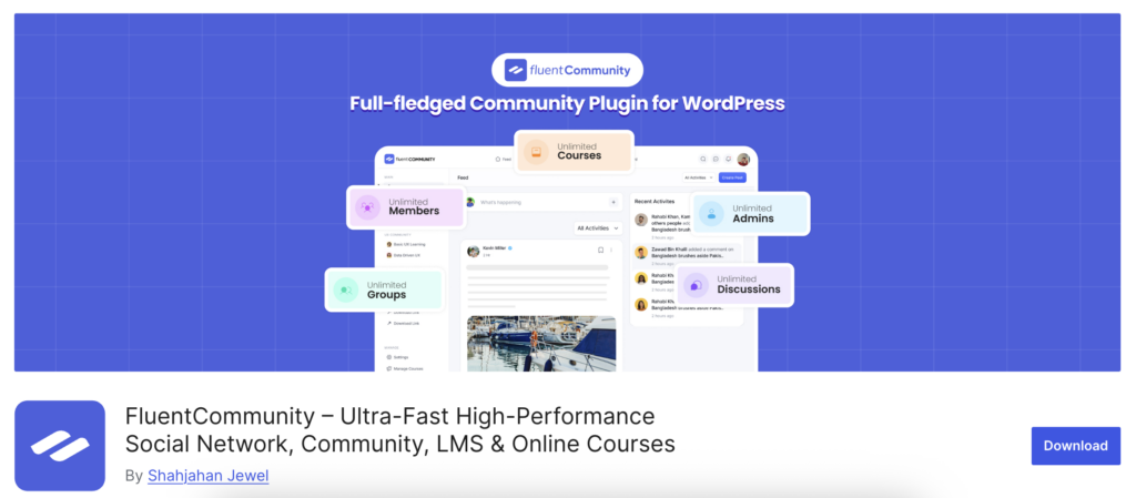 FluentCommunity, wordpress