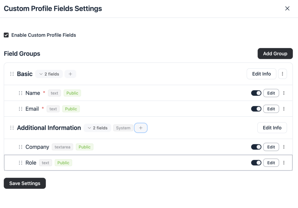 edit, rearrange option, fluentcommunity