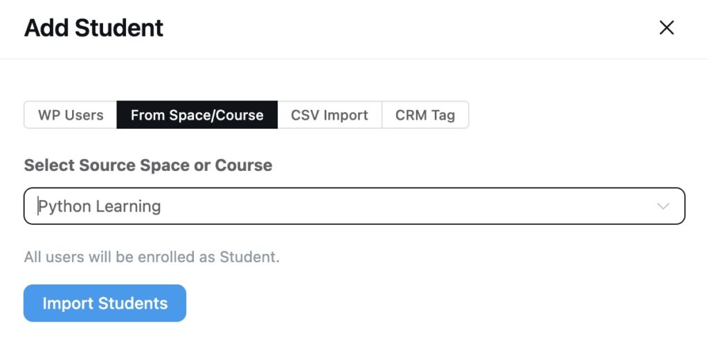 Bulk Add Members and Students from Multiple