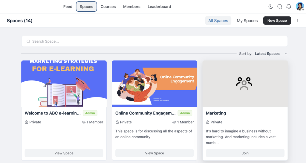 welcome space, fluentcommunity, wordpress