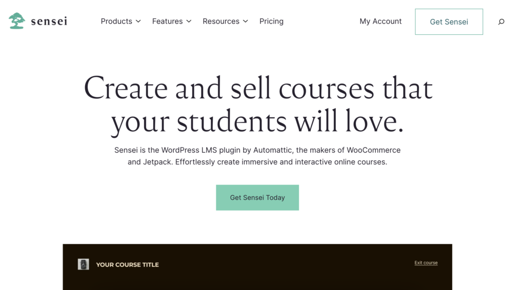 Sensei LMS, LMS plugin