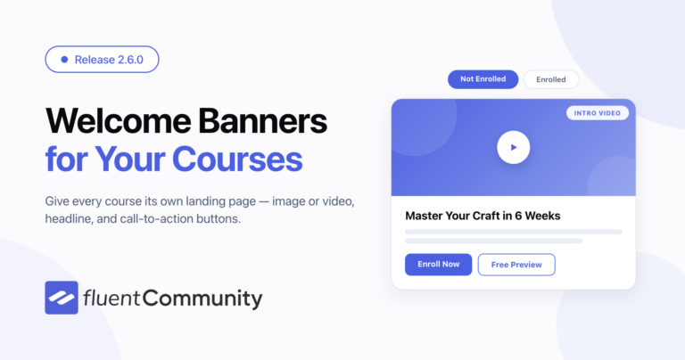 FluentCommunity 2.6.0