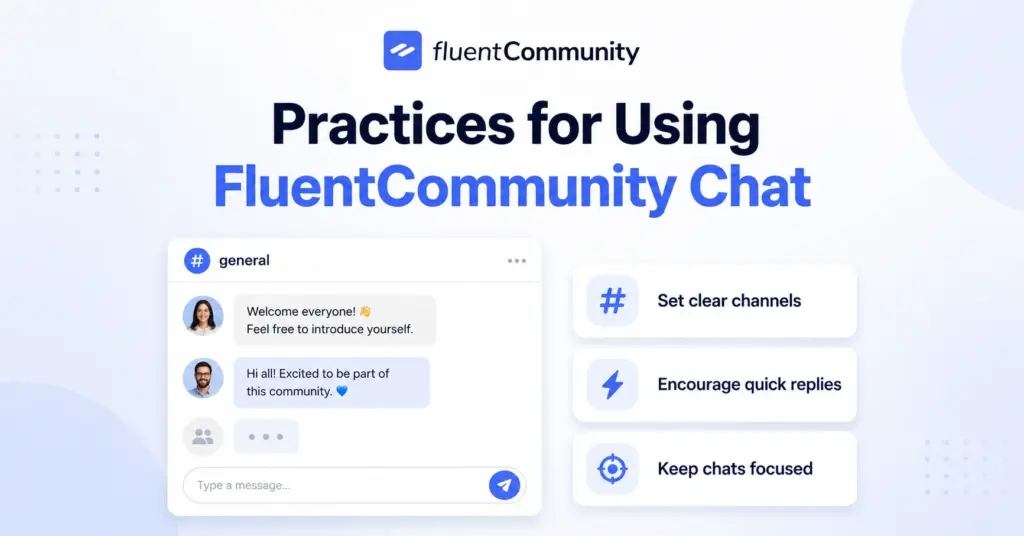 wordpress, fluentcommunity chat