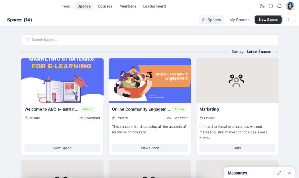 New Space, fluentcommunity