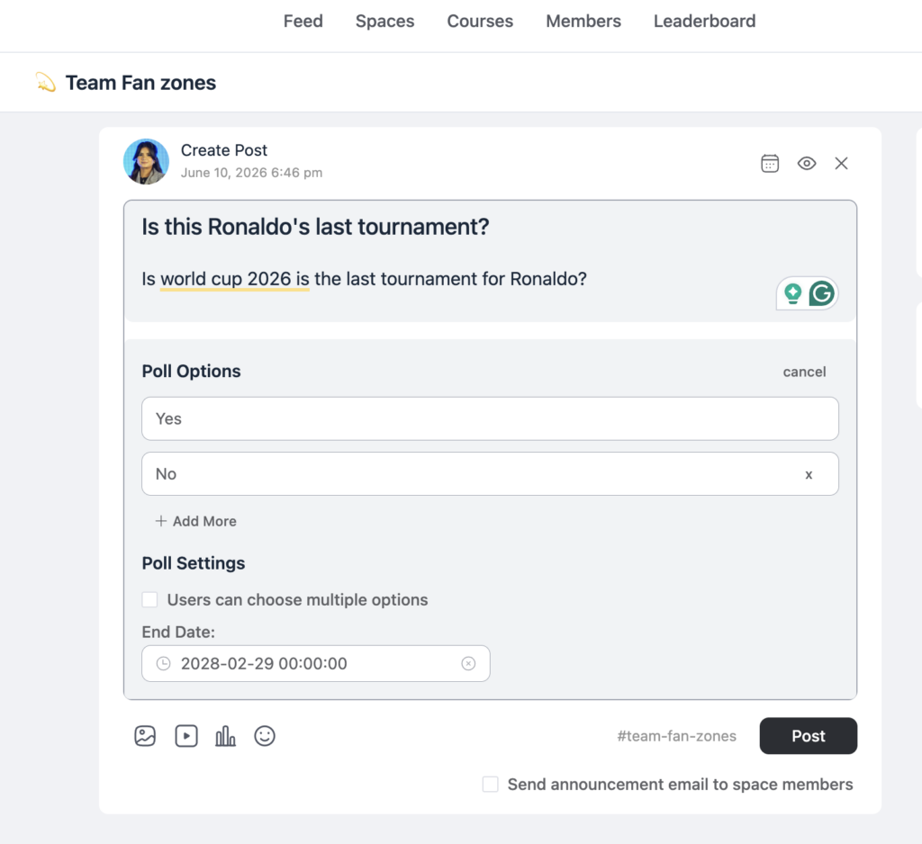 polls, fluentcommunity
