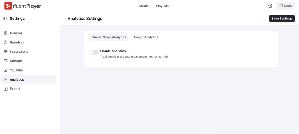 built-in video analytics