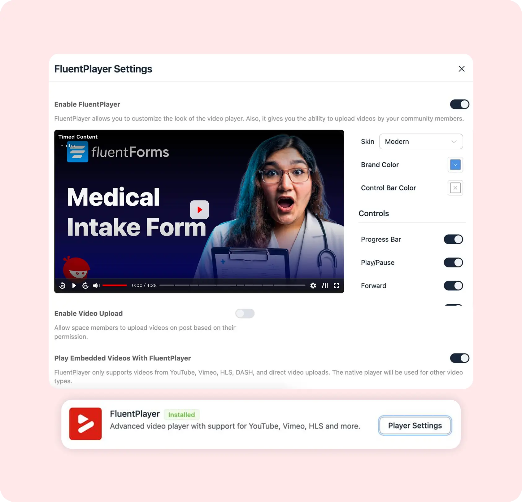 FluentPlayer Integration