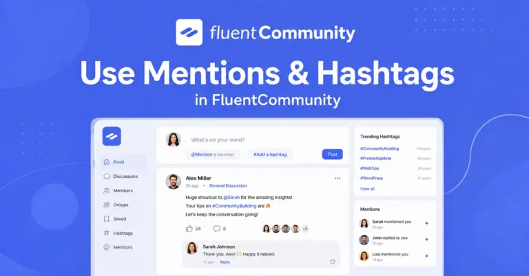 mentions and hashtags
