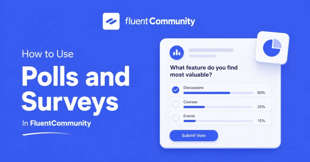 Polls and surveys feature in FluentCommunity