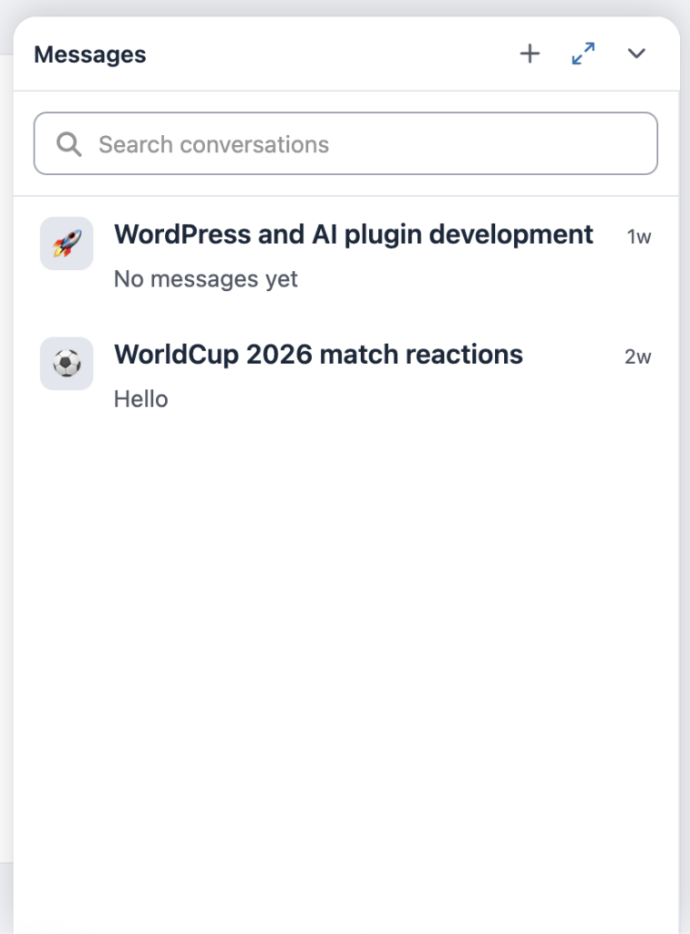 WordPress, Chat, community