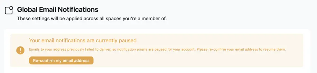 Re-confirm My Email Address
