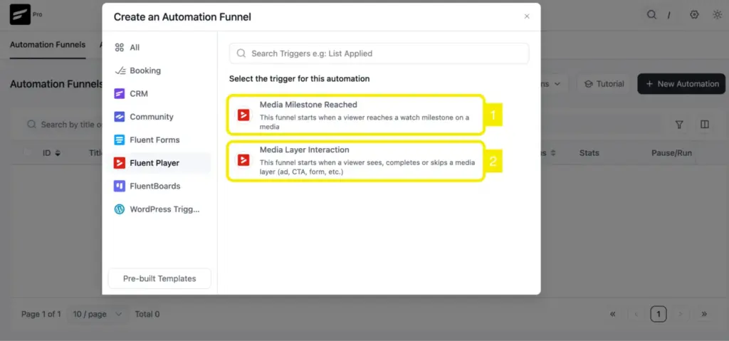 fluentplayer config