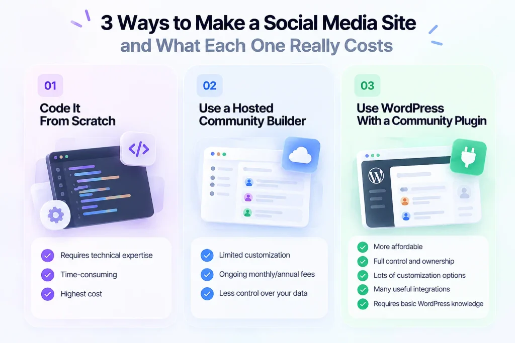 3 Ways to Make a Social Media Site 