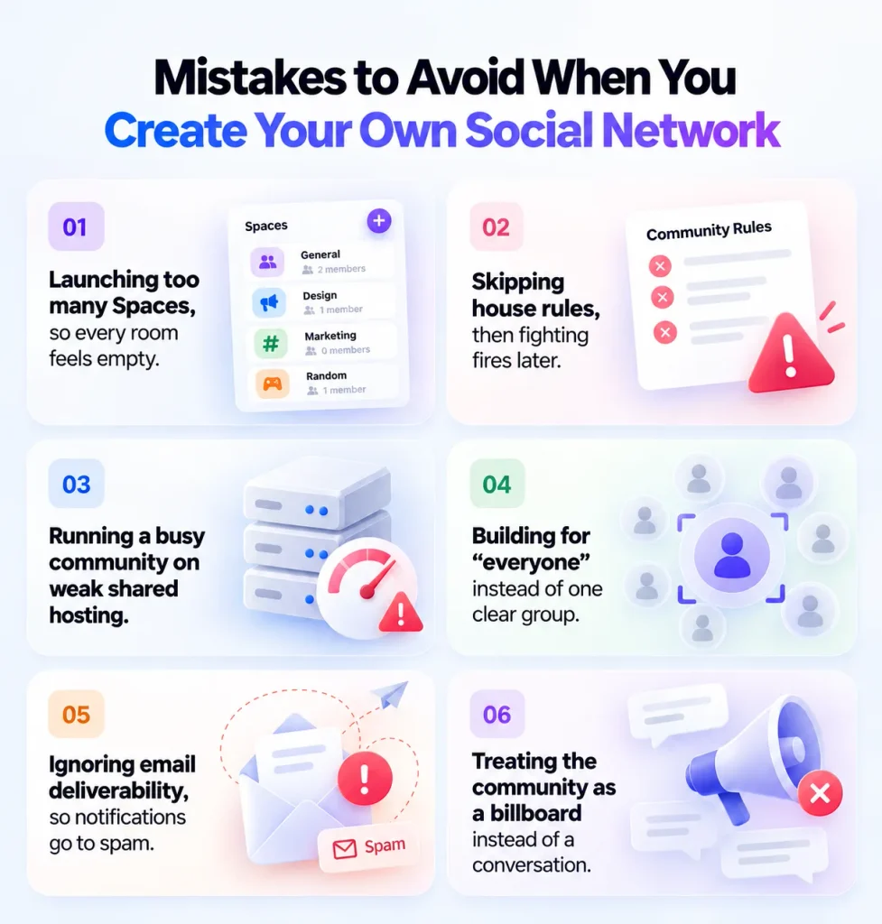 Mistakes to Avoid When You Create Your Own Social Network