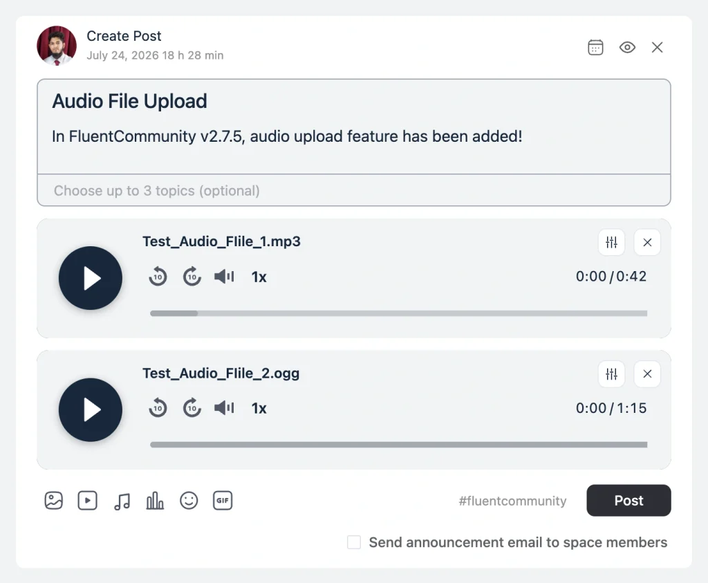 audio posts