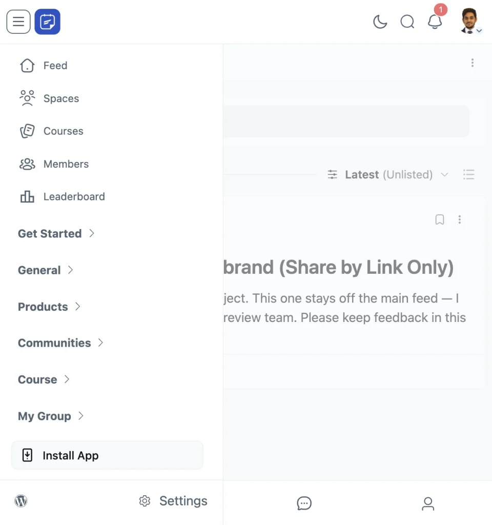 PWA app