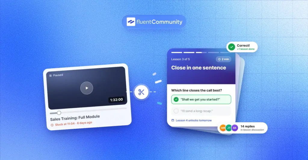FluentCommunity: The Best Online Microlearning Platform for WordPress