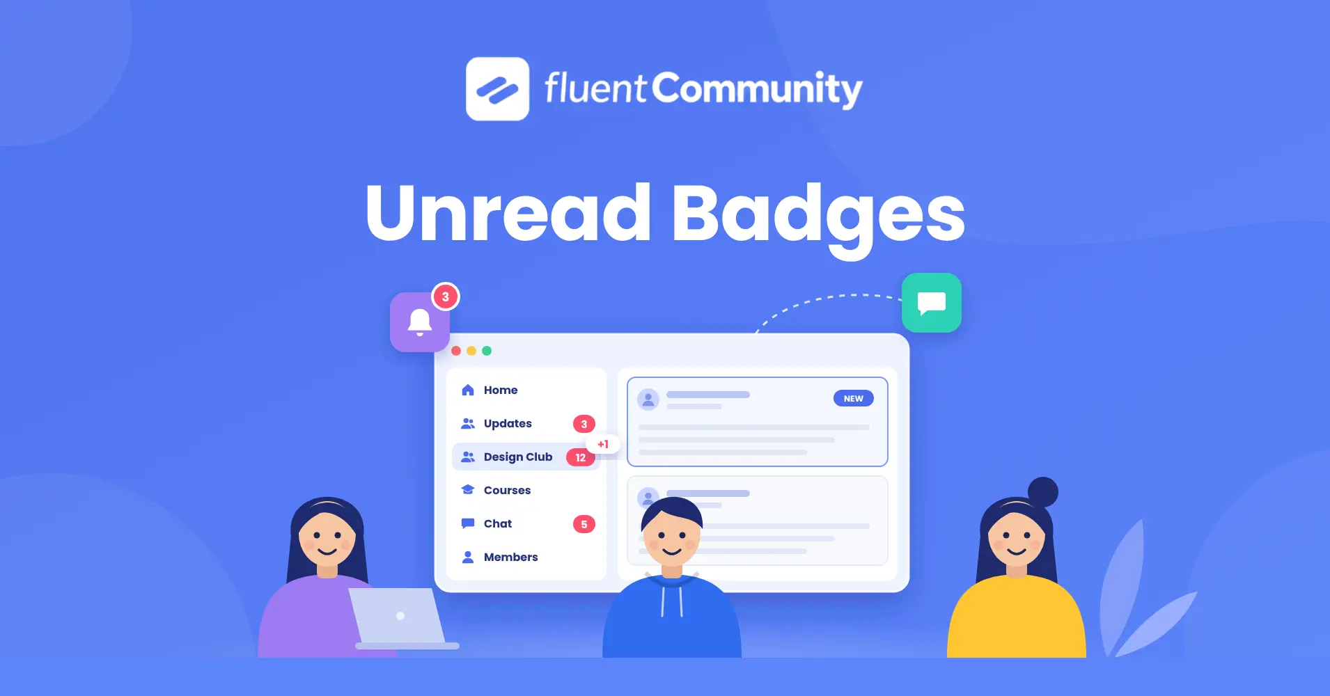 fluentcommunity unread badges